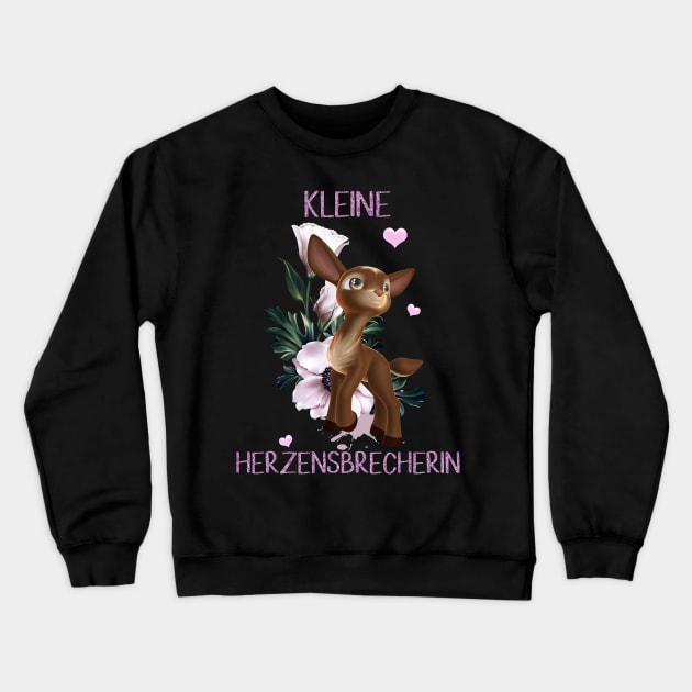 Herzensbrecherin Crewneck Sweatshirt by AndreaTiettje